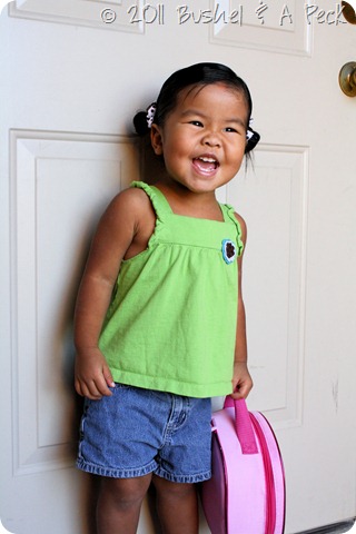 Keira - 1st day of school - 2011