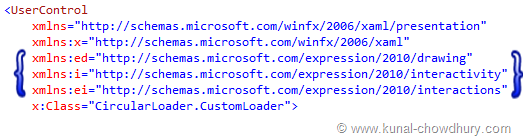 Add xmlns Namespace to the UserControl Add xmlns Namespace to the UserControl