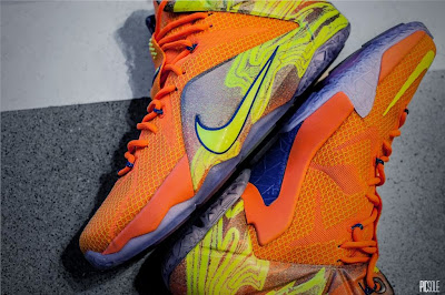lebron 12 neon orange