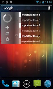 Clean GTasks Widget