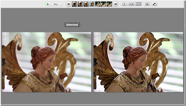 Side by Side View during editing