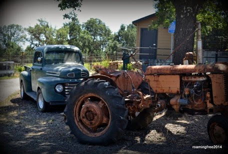 Old truck & tractor at the winery