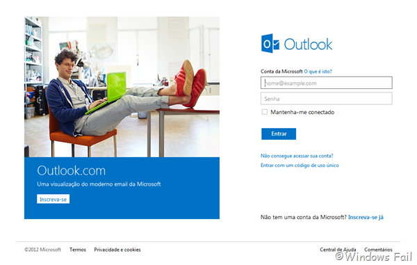 Novo serviço de email da Microsoft, Outlook.com