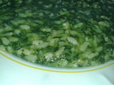 risotto e spinaci