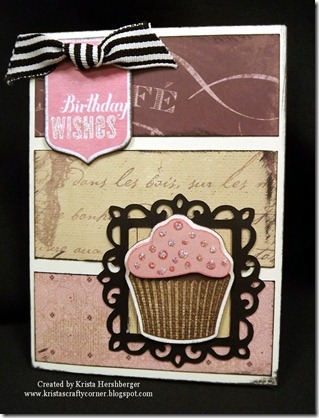 La Belle Vie cupcake Artiste card