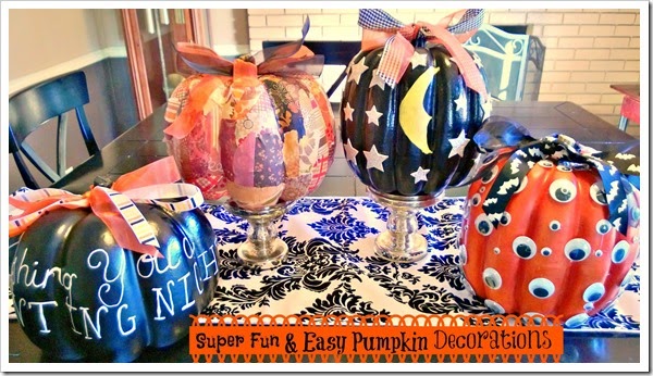 Super Fun and Easy Pumpkin Decorations