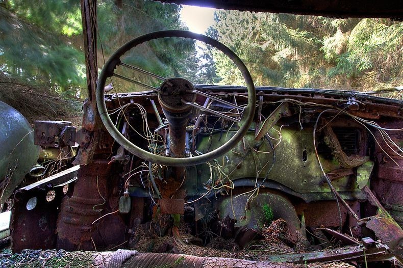 Chatillon Car Graveyard in Belgium