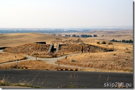 Sept 3, 2012: Indian Memorial across the road from Last Stand Hill. We were too tired to walk over to view it