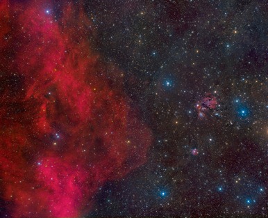 NGC2170 e Laço de Barnard