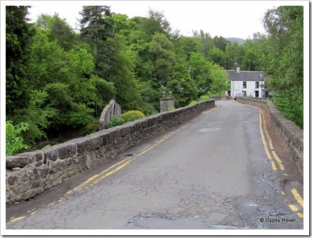 We had to drive over this bridge over the River Dochart in the centre of Killin.