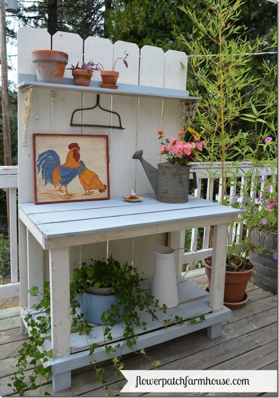 Potting Bench from Fence boards