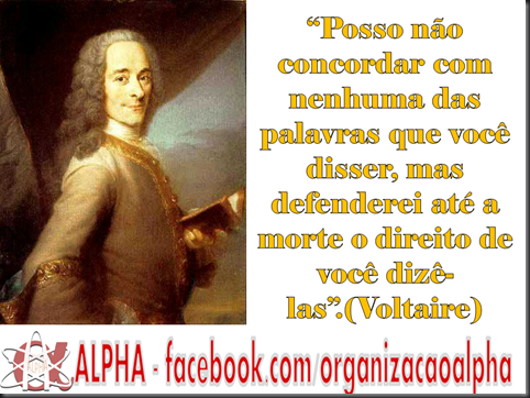 Liberdade de  Expressão ALPHA Voltaire