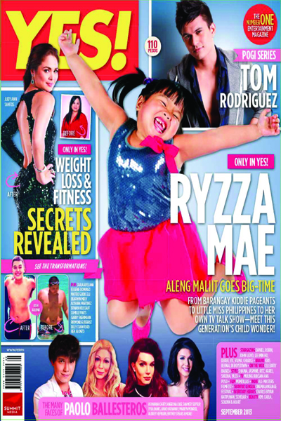 Ryzza Mae Dizon covers Yes! Sept. 2013