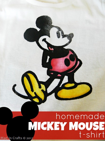 DIY Colored Mickey Mouse Shirt