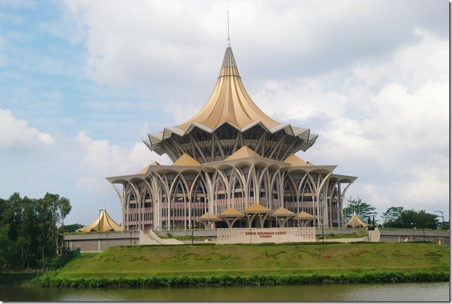 Het parlementsgebouw van Sarawak