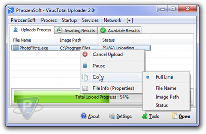 virustotal uploader download