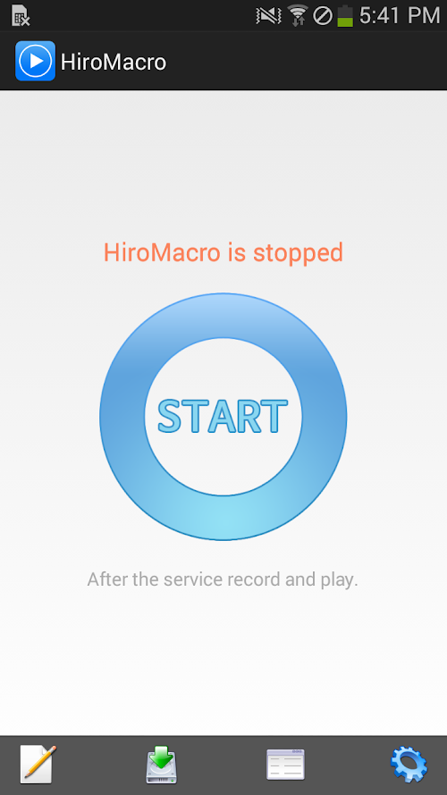 Android application HiroMacro Auto-Touch Macro screenshort