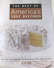 Cape Cod Columbus weekend 2012..Sat. Americas test kitchen cookbook