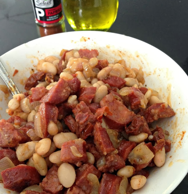Chorizo and Bean Stuffing 1