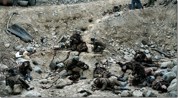 jeff wall_Dead Troops Talk (A vision after an ambush of a Red Army patrol, near Moqor, Afghanistan, winter 1986) 1992