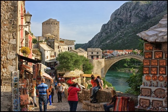 Stari Grad Mostar over Neretva River
