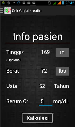 【免費健康App】Cek Ginjal Kreatin Analisis-APP點子