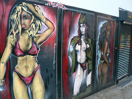 Graffitti in Cartierul Rosu din Amsterdam