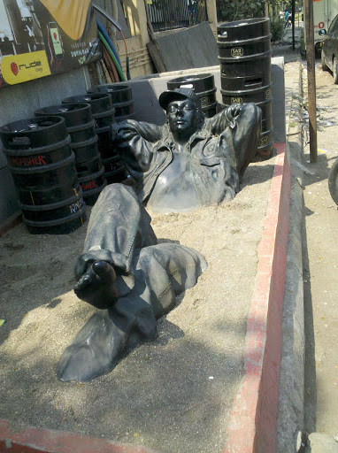 Sleeping Man Statue in Vashi