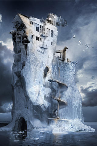 3d-iceberg-house-iphone-wallpaper