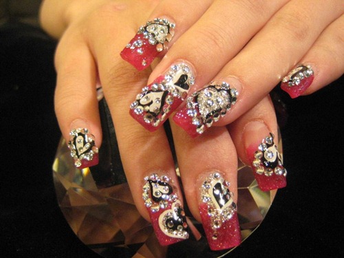 cute_glittery_nails