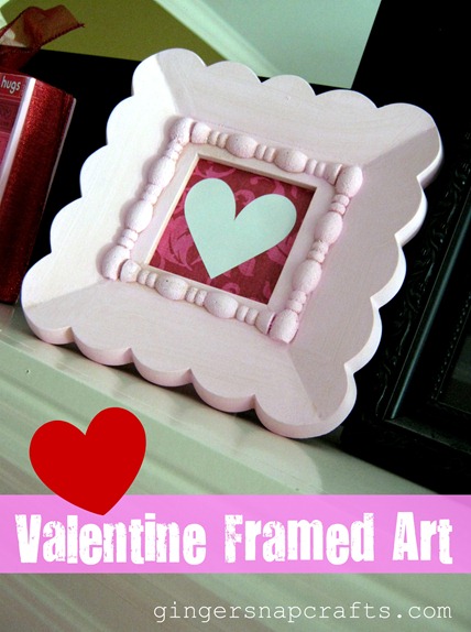 valentine framed art tutorial