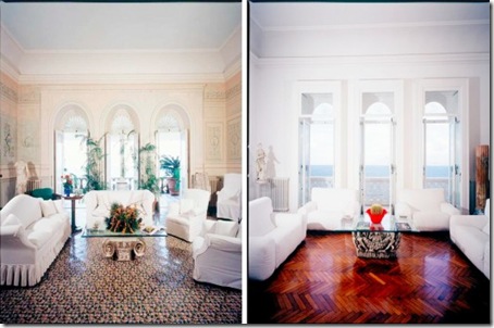 Living rooms in Sorrento villa
