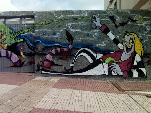 Beetlejuice Mural