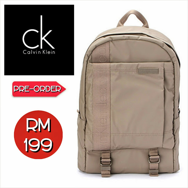 CALVIN KLEIN Backpack (Black & Khaki) PREORDER! SHANTEK COLLECTION