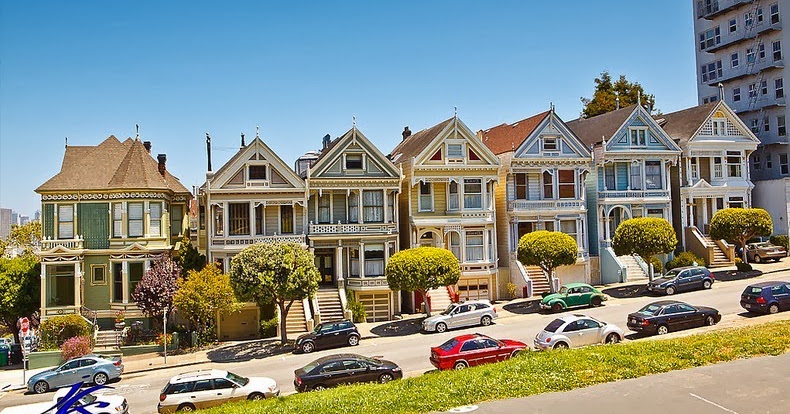 San Francisco Painted Ladies Ornament