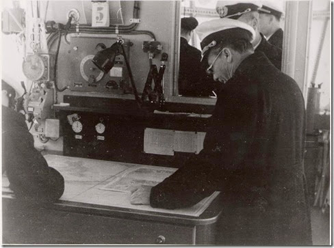 Lehmann in navigation room
