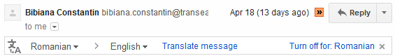 Gmail automatically translate messages