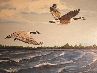 geese painting