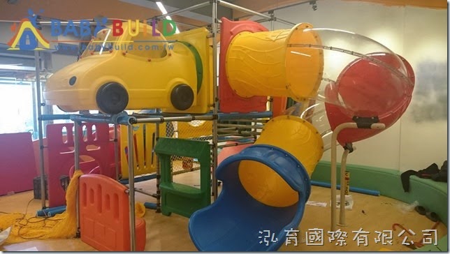 BabyBuild 室內3D泡管兒童遊具尼龍網施工
