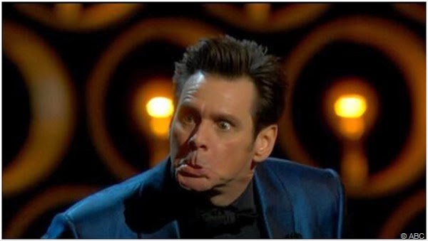 Jim Carrey and his tired shtick at The Oscars.