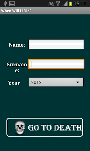 【免費娛樂App】When Will You Die ?-APP點子