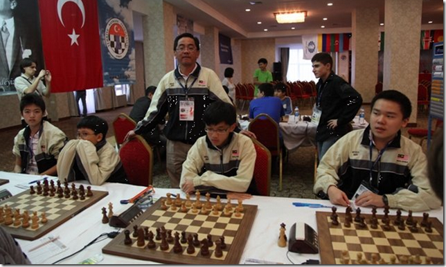 Malaysia Under 16 chess team