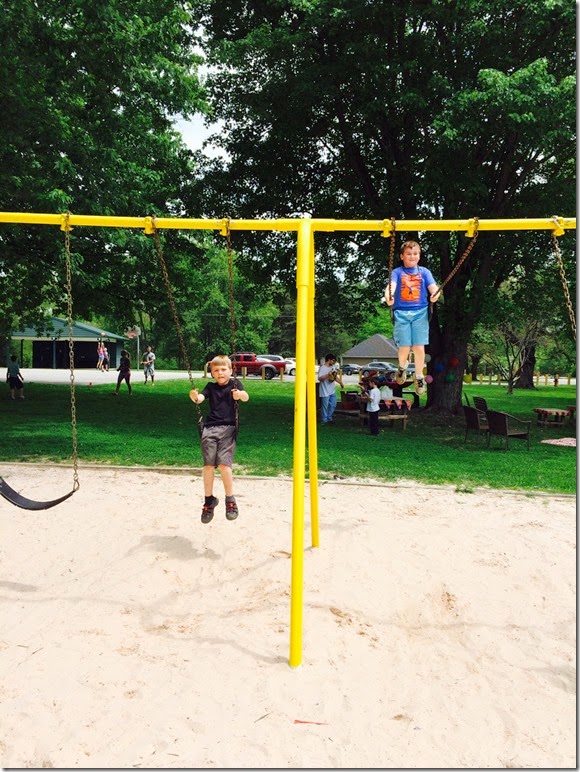 Elijah Matthew swinging Cinderella Park 5 3 14