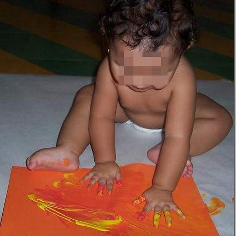 Dactilopintura, pintura con las manos para niños