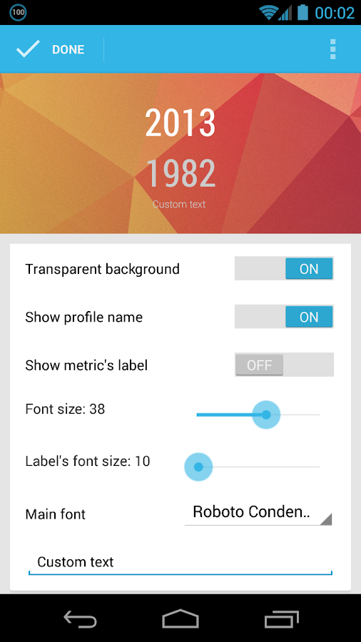    Analytics Widgets- screenshot  