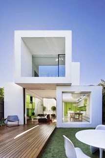 minimalist-fine-white-shakin-stevens-box-styled-house-design-with-wooden-deck-hallway-ideas