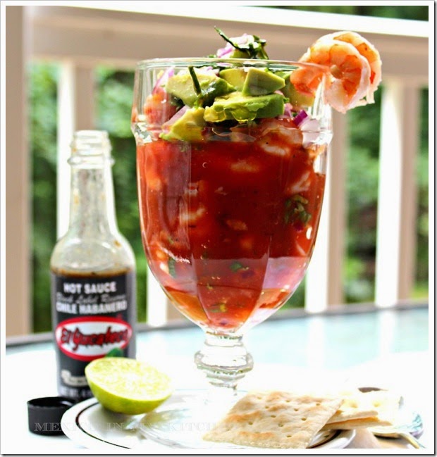 Mexican Shrimp Cocktail with Habanero Sauce 