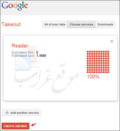 google reader takeouts
