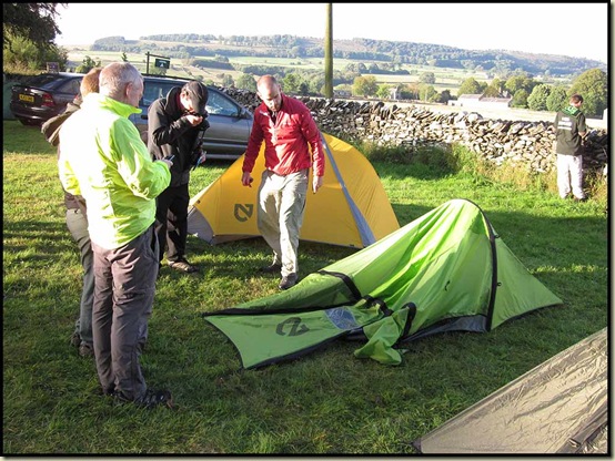 Gareth blows up a tent!