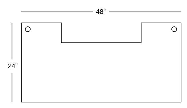 Desk Surface Diagram